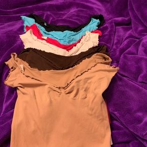 Lot of 6 Marciano by Guess fitted layering tops